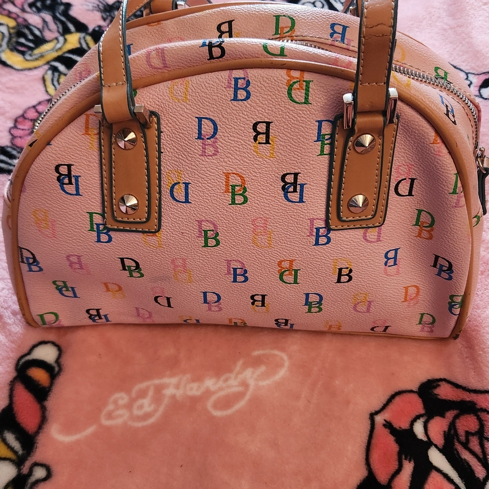 Dooney & Bourke Pink Multicolor Satchel